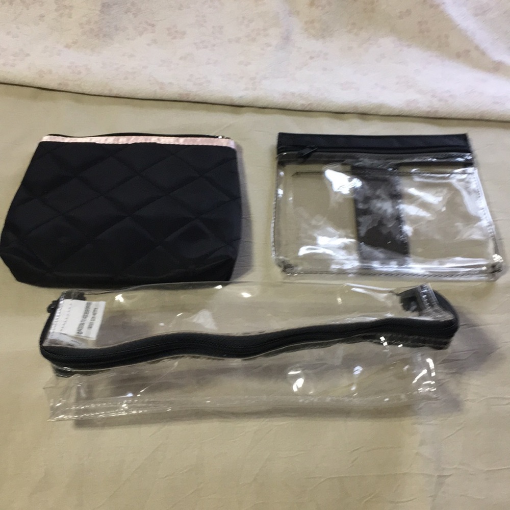 Cosmetic bags 3 for one price $5.00 for 3